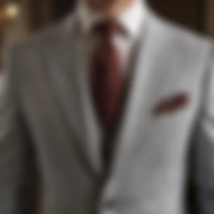 Elegant seersucker suit fabric texture