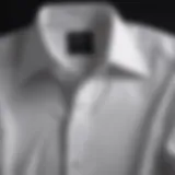 Classic dress shirt with a spread collar, showcasing elegance.