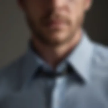 Modern shirt showcasing an environmental collar design, merging style with sustainability.