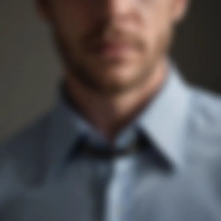 Modern shirt showcasing an environmental collar design, merging style with sustainability.