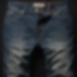 Unique Abstract Design of Lucky Loose Fit Jeans