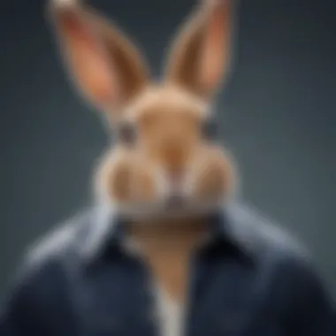 Stylish Admirers' Affair Fashionable Bunny Shirt Enthusiasts