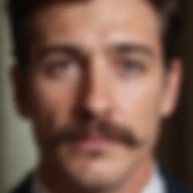 Confident man with a well-groomed mustache