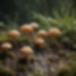 Illustration of fungal spores causing jock itch