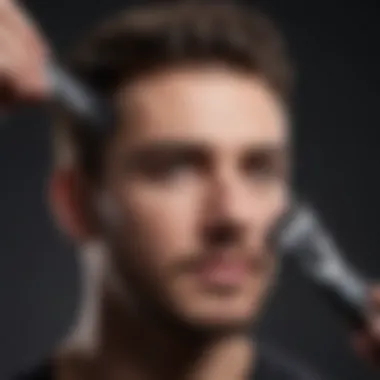 Tools for grooming ball hair including trimmers and scissors