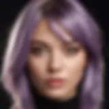 Hair color correction using purple shampoo