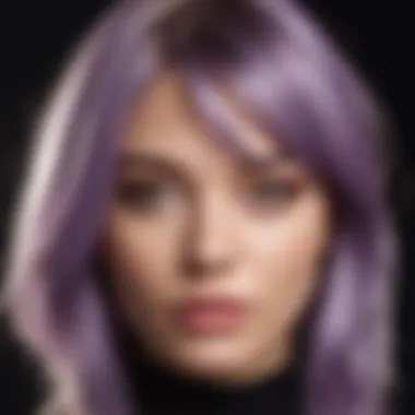 Hair color correction using purple shampoo