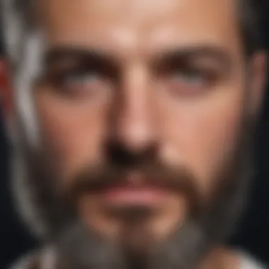 Genetic Factors in Facial Hair Growth Illustration of genetic factors influencing beard growth