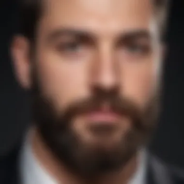 Close-up of a well-groomed beard showcasing various styles