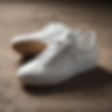 Innovative White Walking Shoe with Sustainable Materials