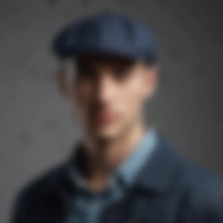 Levi's flat cap showcasing modern style