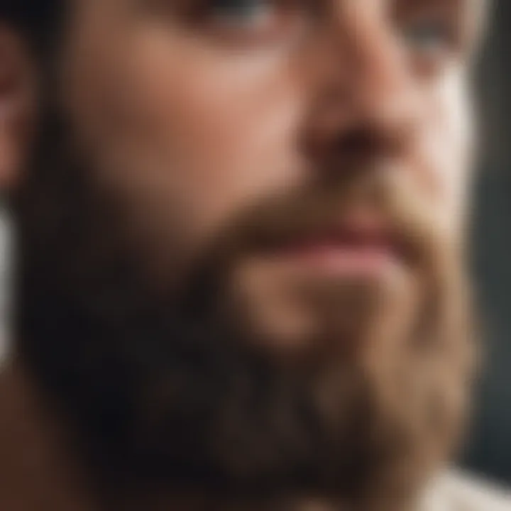 Illustration showing the impact of lifestyle on beard growth