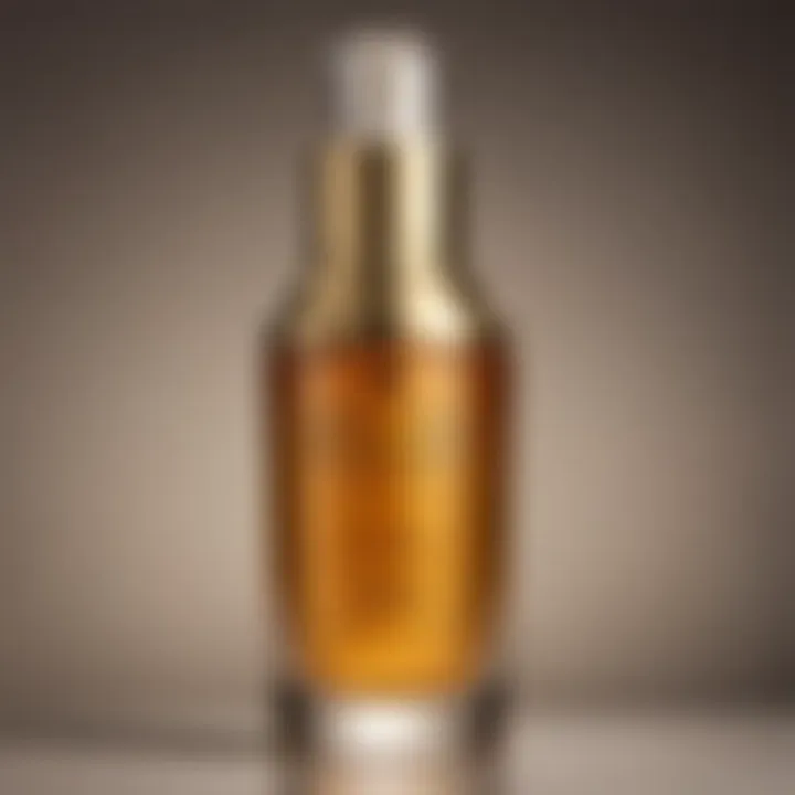 Luxurious Face Serum Bottle with Gold Accents