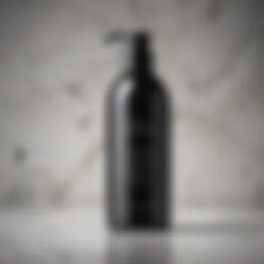 Luxurious Shampoo Bottle Against Marble Background