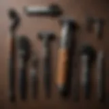 Close-up view of grooming tools for manscaping