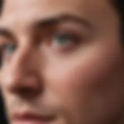 Close-up of Dermatologist Examining Massive Nose Blackheads