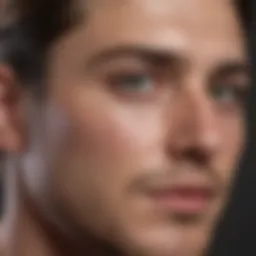 Close-up of bacne on skin