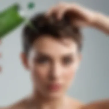 Key Ingredients for Healthy Scalp An assortment of ingredients like tea tree oil, aloe vera, and salicylic acid commonly found in effective shampoos.