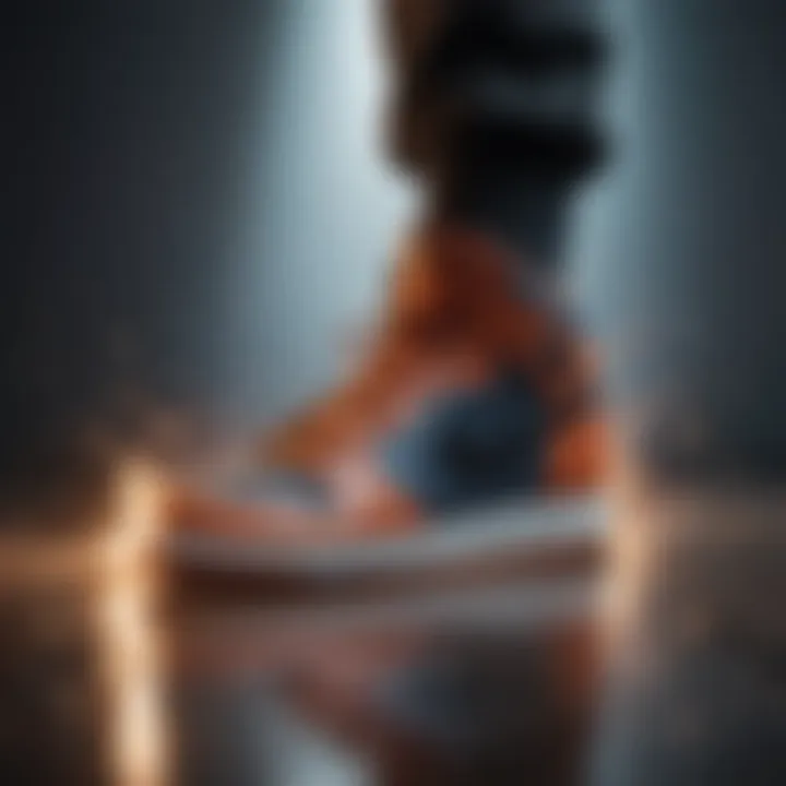 Abstract depiction of Nike shoes impacting fashion trends on Trendzyfy portal