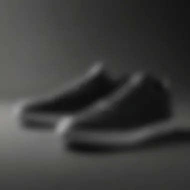 Minimalistic Nobull shoe design in black and white