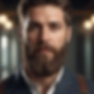 Creating the Ideal Growth Environment A serene environment promoting beard growth with natural elements.