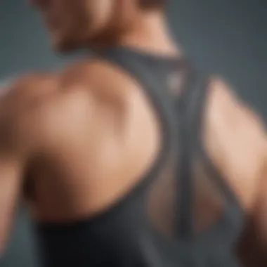 Athletic Tank Top - Breathable Mesh Back Detail