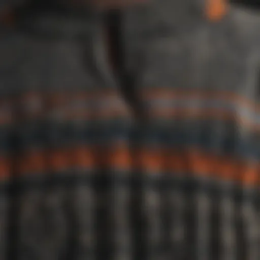 A close-up view of a Patagonia sweater showcasing its intricate knit design