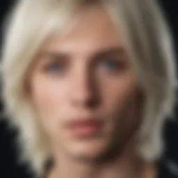 Icy blonde hair color