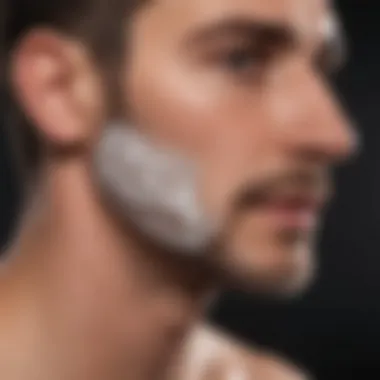 Illustration depicting precise shaving techniques for the back