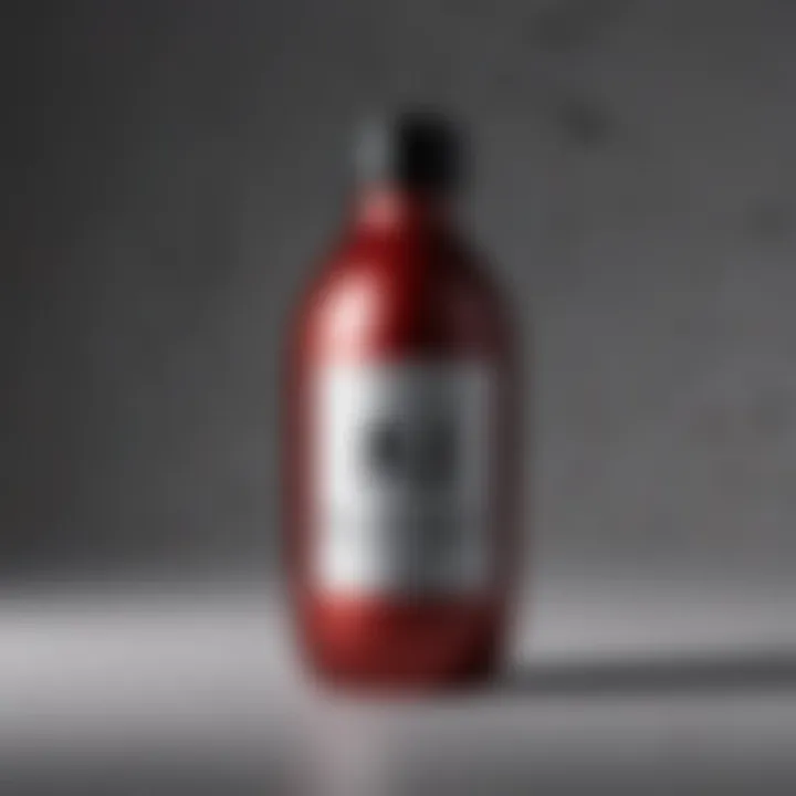 Bottle of high-quality hair dye