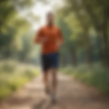 Run in Comfort and Style A person enjoying an outdoor run without discomfort, showcasing a stylish outfit.