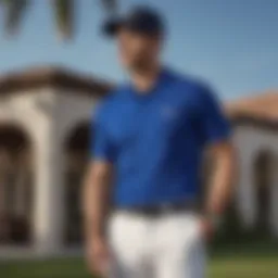 Luxurious PXG Golf Polo in Royal Blue