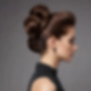 Sculptural Updo Hairstyle