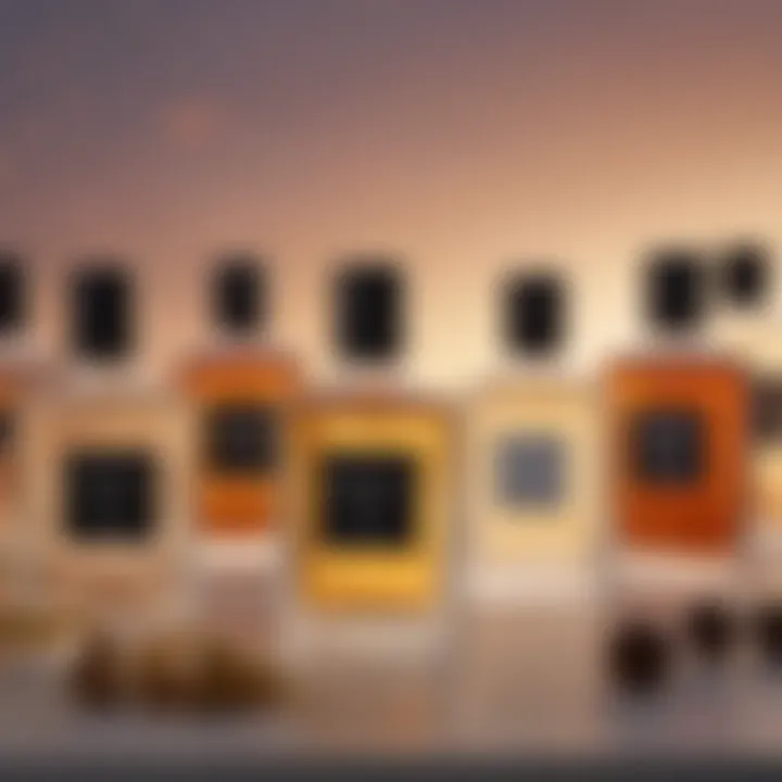 Seasonal fragrance selections arranged by categories