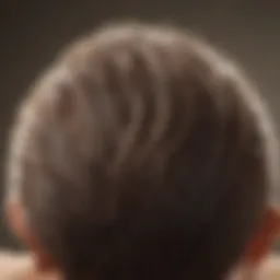 Illustration of natural ingredients beneficial for scalp health