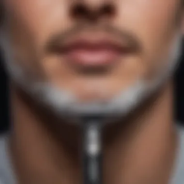 Close-Up of Precision Shaving Razor Blade Shaving Razor Blade Close-Up