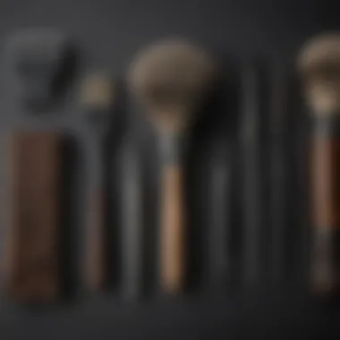 Different shaving tools arranged aesthetically