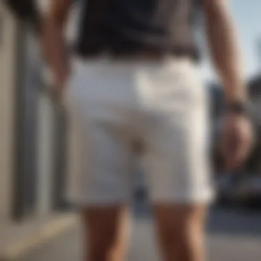 Sleek and modern minimalistic shorts for fashion-forward individuals