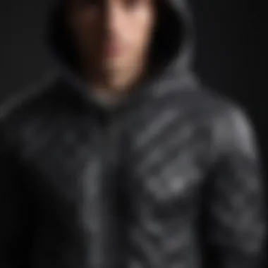 Sleek Silhouette of Diamond Quilted Hoodie