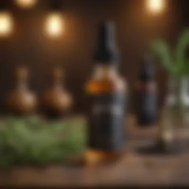 Organic Beard Oil Elixir for Softening Facial Hair Luxurious beard oil bottle with natural ingredients