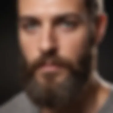 Close-up of a healthy beard