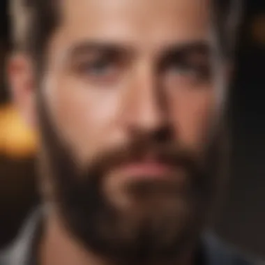 Healthy Beard Growth A lush beard showcasing healthy growth