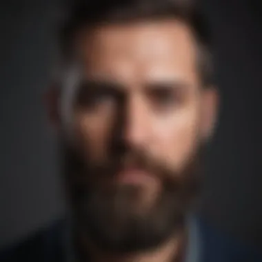 Achieving the Perfect Beard Aesthetic An inspiring visual of a well-groomed beard against a sophisticated backdrop.