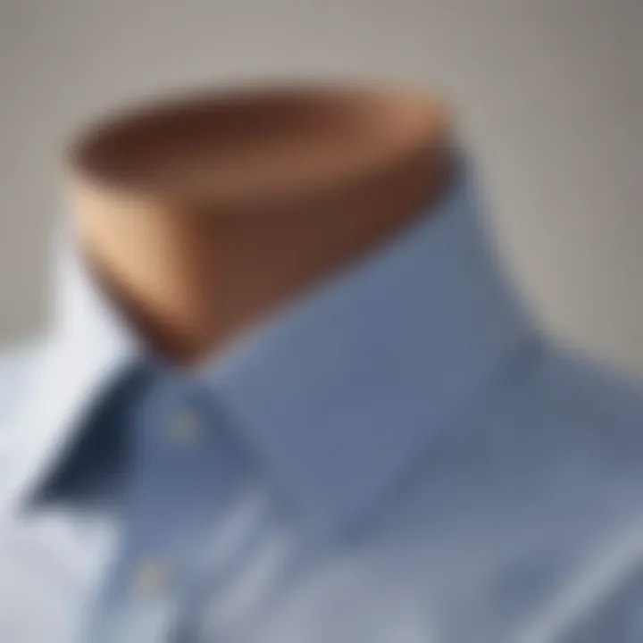 Stylish collar design of a Charles Tyrwhitt Oxford shirt