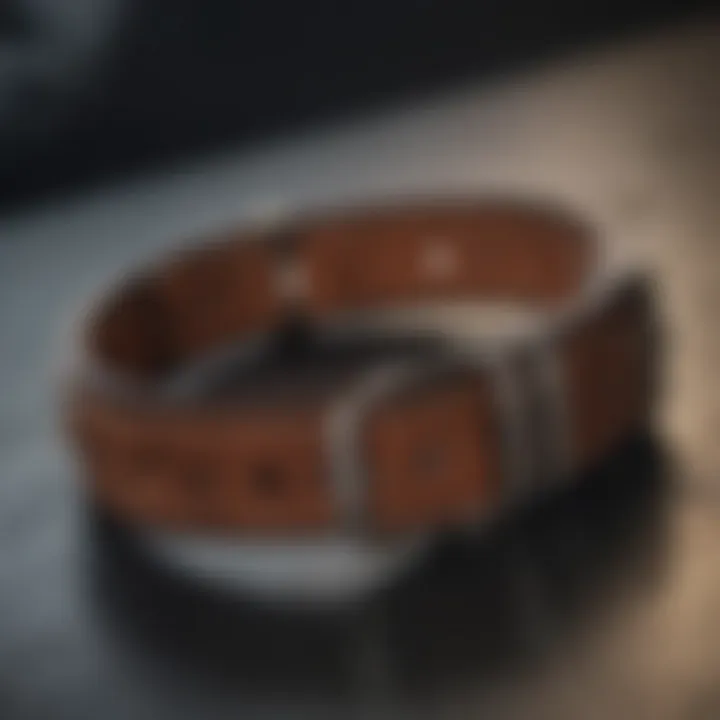 Stylish leather bracelet for a rugged touch