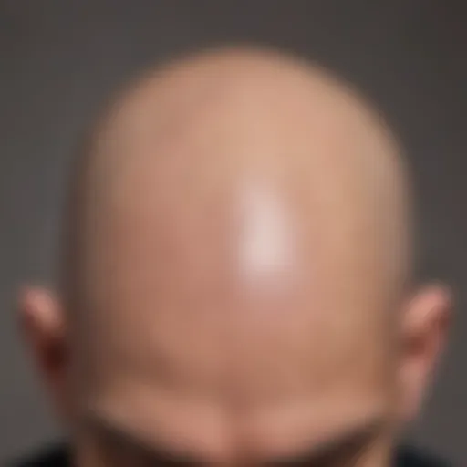 Artistic representation of scalp micropigmentation techniques