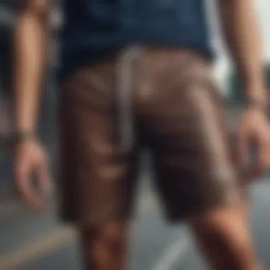 Tech-Fabric Performance Streetwear Shorts