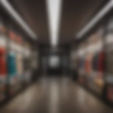 Vibrant display of fashion sale signs in a retail environment