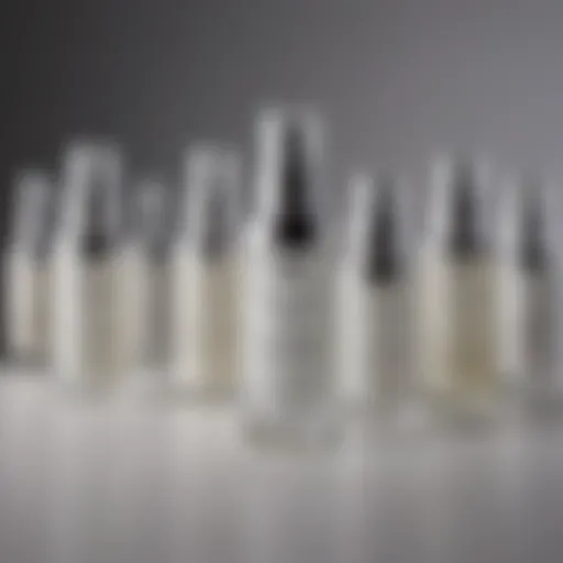 A collection of gentle retinol serums showcasing various packaging