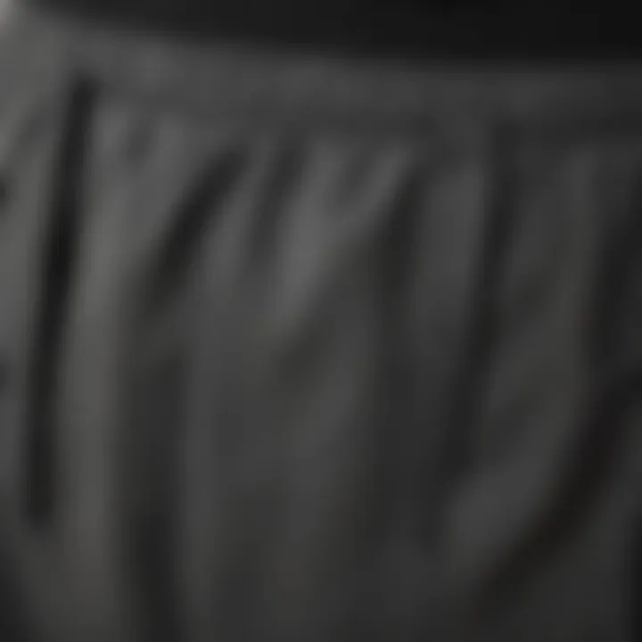 Close-up of Lululemon sweatpants showcasing high-quality fabric and stitching.